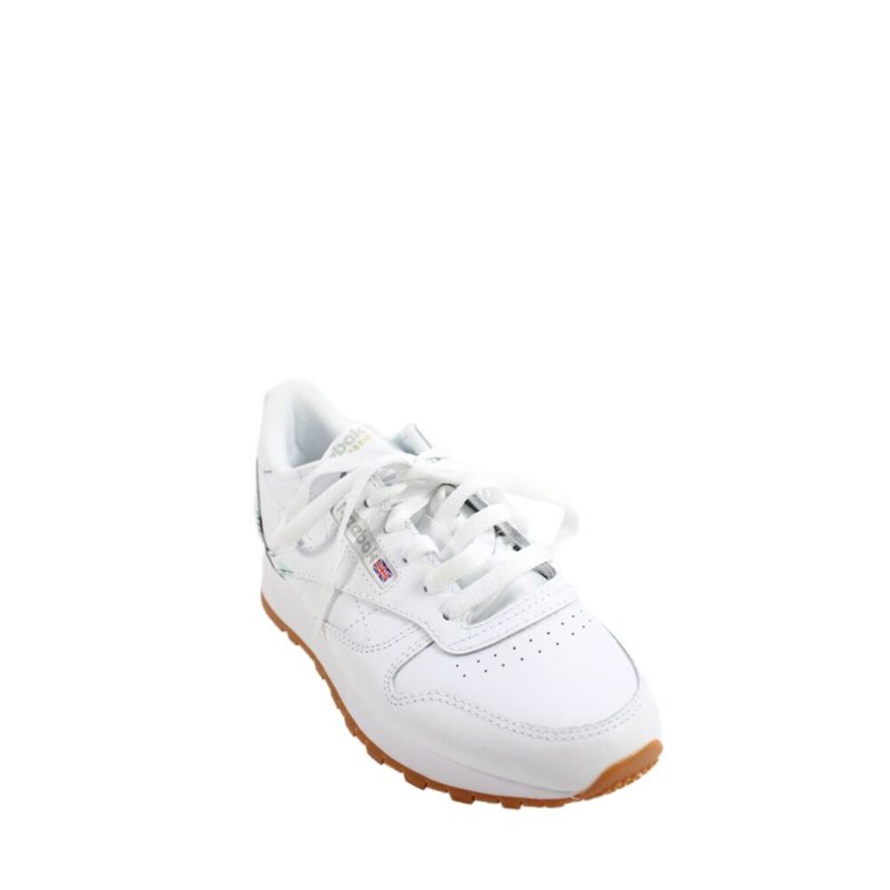 Reebok Womens Leather Classic Low Top Sneakers White Size 4